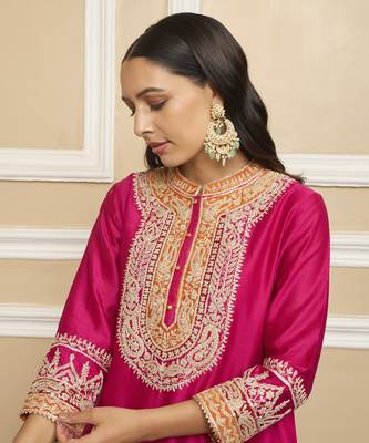 Afsaana hotpink kurta set 5