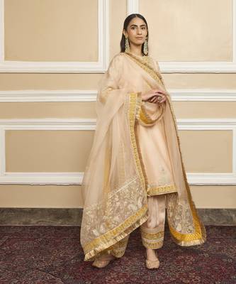 Resham rosepink kurta set 1