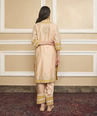 Resham rosepink kurta set 2