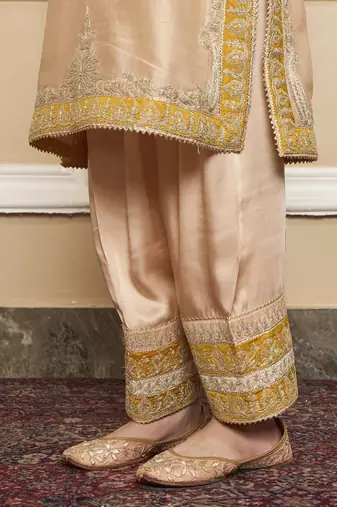 Resham rosepink kurta set