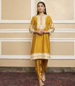 Myreen glaze mustard kurta set