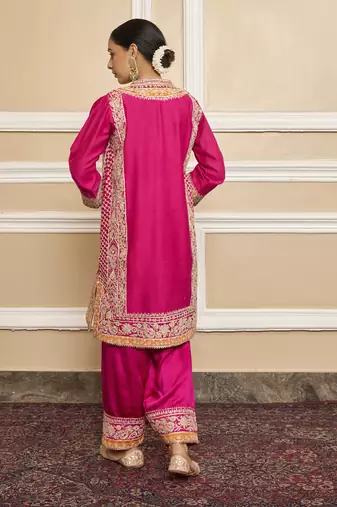 Naayab hotpink kurta set