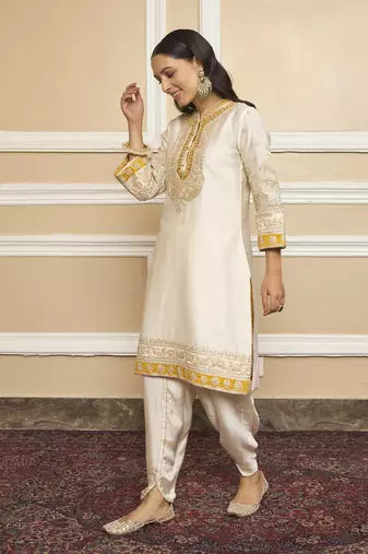 Myreen daisy ivory kurta set