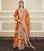 Amira orange sharara set