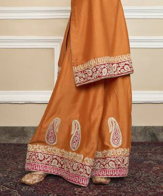 Amira orange sharara set 4