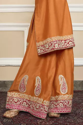 Amira orange sharara set