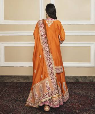 Amira orange sharara set 5