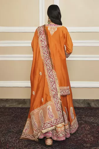 Amira orange sharara set