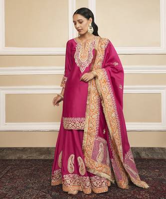 Amira hotpink sharara set 4
