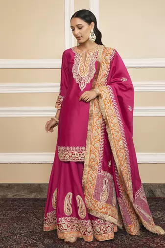Amira hotpink sharara set