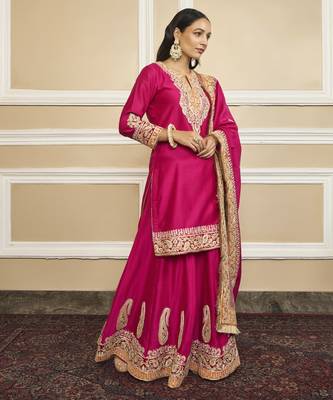 Amira hotpink sharara set 5