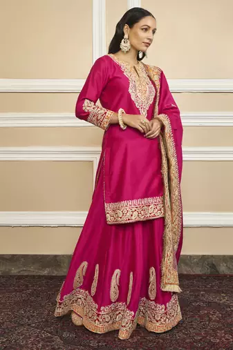Amira hotpink sharara set
