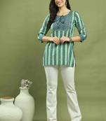women's pure cotton jaipuri printed tunic