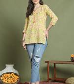 women's pure cotton jaipuri printed tunic