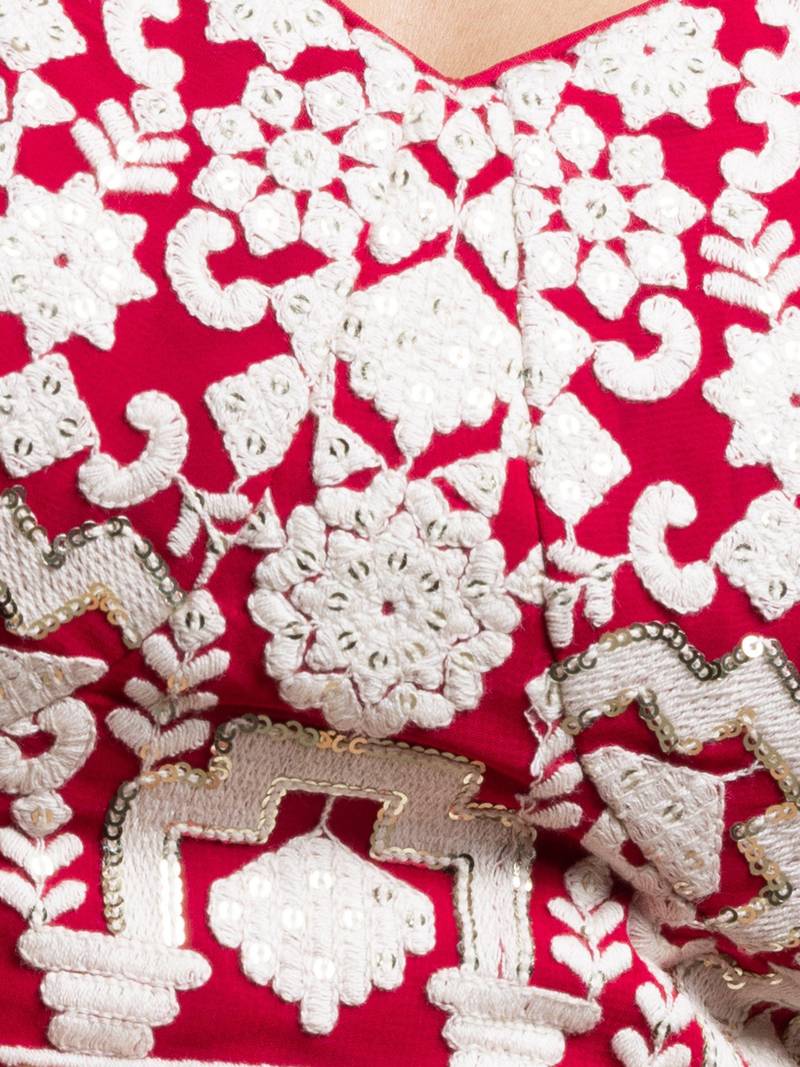 Sweet Red Sequins Georgette Wedding Lehenga Choli With Dupatta