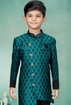 Black thread and lesh work indowestern 2