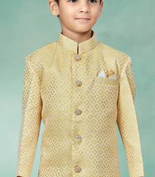 Off white stone botton work indowestern