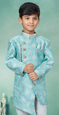 Off white  stone and thred zari work indowestern 2