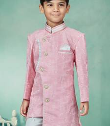 Off white  stone and thread zari work indowestern