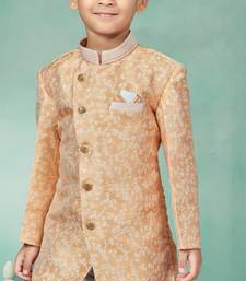 Off white thread and lesh work indowestern