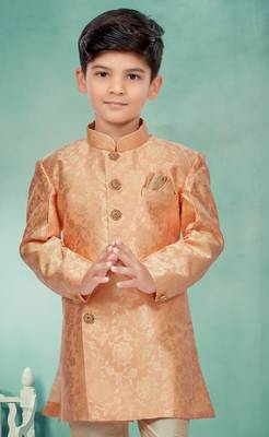 Gold thread and lesh work indowestern 2