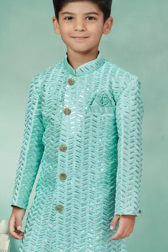 Off white computer amrodery booti with thread silver zari stone work indo
