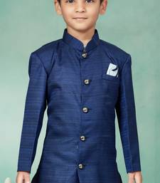 Off white  indowestern with fancy batton