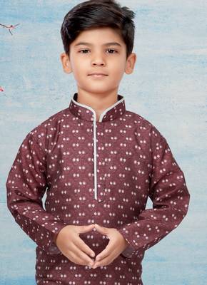 Off white printed kurta pajama 2