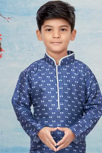 Off white  printed kurta pajama