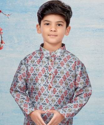 Maroon  printed kurta pajama 2