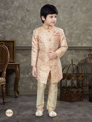 Fown classic indowestern sherwani set with thread and less work with fancy button 1