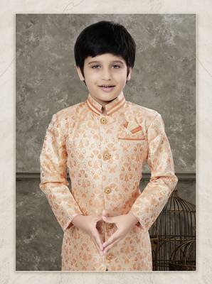 Fown classic indowestern sherwani set with thread and less work with fancy button 2