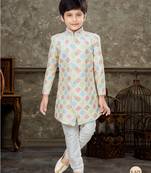 Off white  all over handwork amrodery  with thread,stone and less work  havy classic sherwani