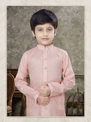 Off white soft cotton with thread & fancy botton kurta pajama set 2