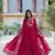 Pink  Designer Wedding N Karwa Couth Wear Embroidery Work Gown With Dupatta