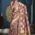 Designer pink weaving zari border organa saree