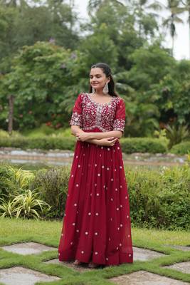 MAROON PREMIUM DESIGNER READYMADE GOWN COLLECTIONS 3