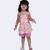 Twisha smart cotton printed breezy beach top & polka printed shorts -white & pink