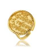 Brass gold hindu shiv adjustable finger ring spiritual temple jewellery
