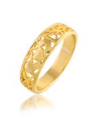 Brass gold heartshape challa finger ring