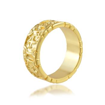 Brass gold christian jewellery finger ring challa 2