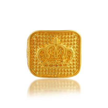 Brass micron gold men wedding engagement fashion jewelley finger ring 3