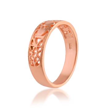 Brass rose gold heartshape design love valentine jewellery finger ring challa 2