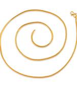 Brass 1 gram gold 26 inch chain for men women