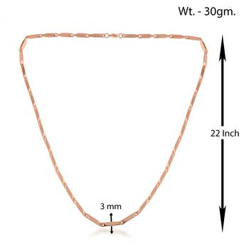 Pure copper thick heavy designer necklace chain men women 3