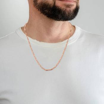 Pure copper thick heavy designer necklace chain men women 4