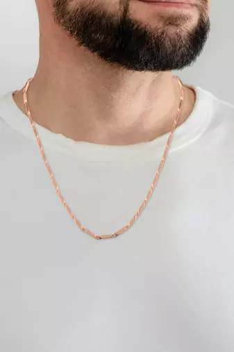 Pure copper thick heavy designer necklace chain men women