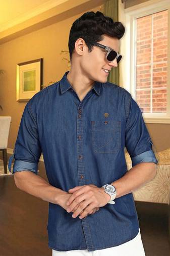 Men's denim casual shirt | denim casual shirt for men