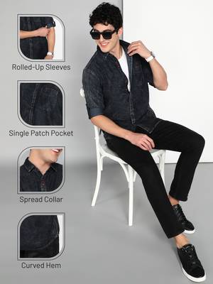 Men's denim casual shirt | denim casual shirt for men 5