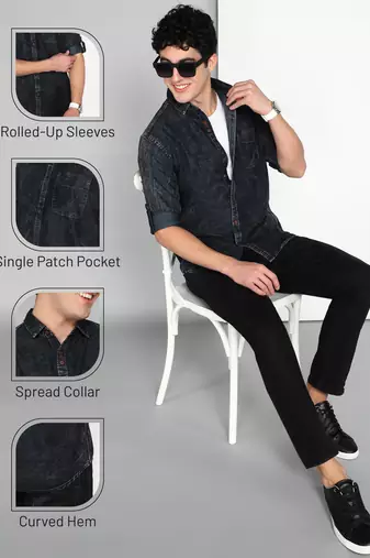 Men's denim casual shirt | denim casual shirt for men